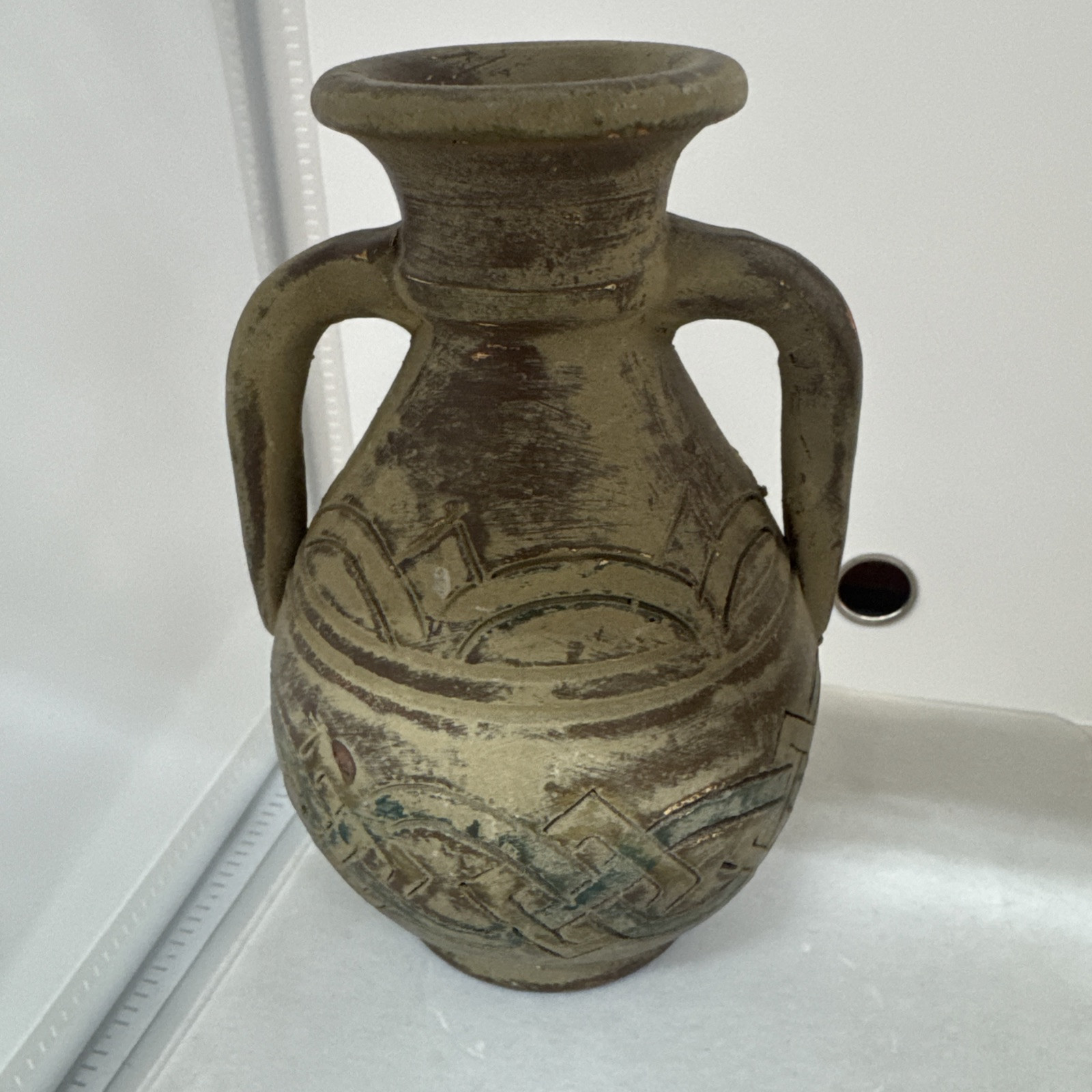 Clay Tabletop Chimney 6″ Incense Holder Pottery