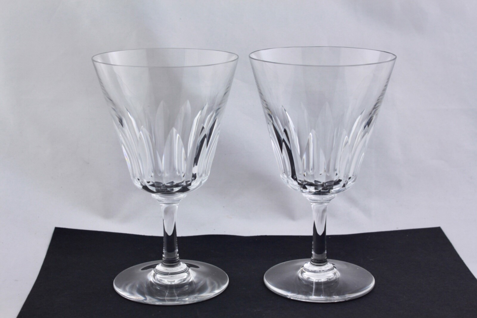 SET OF 2 BACCARAT COTE D’AZUR 6″ WATER GOBLETS/GLASSES