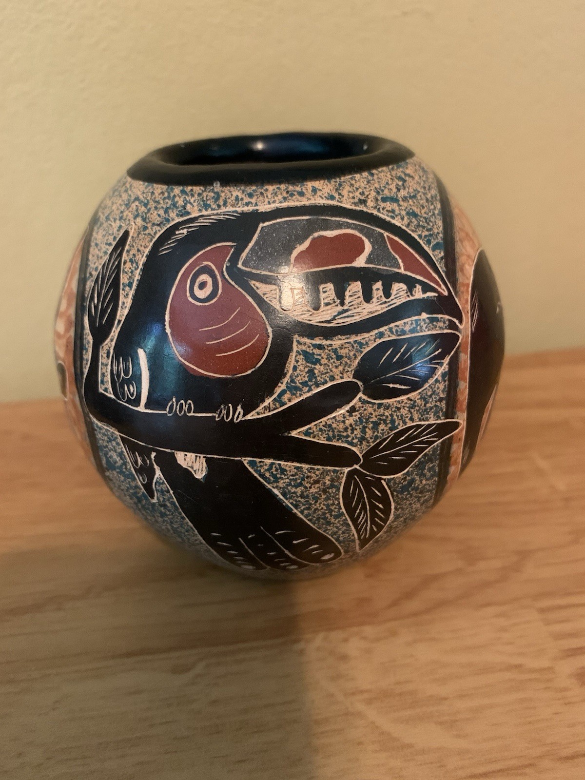 Signed Villafuerte Guaitil Chorotega Pottery Costa Rica Folk Art 4 Animals