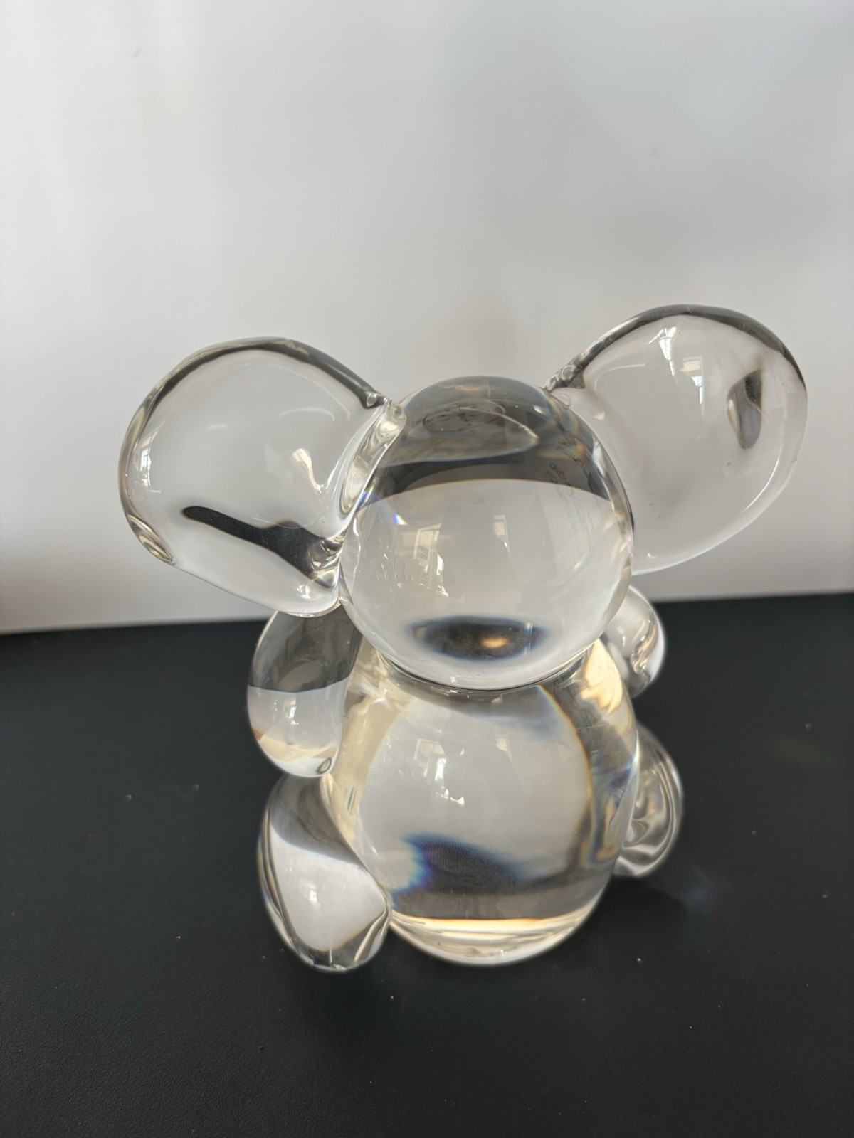 Vintage 6” X5 Steuben Art Glass Sculptured Koala Bear By Lloyd Atkins