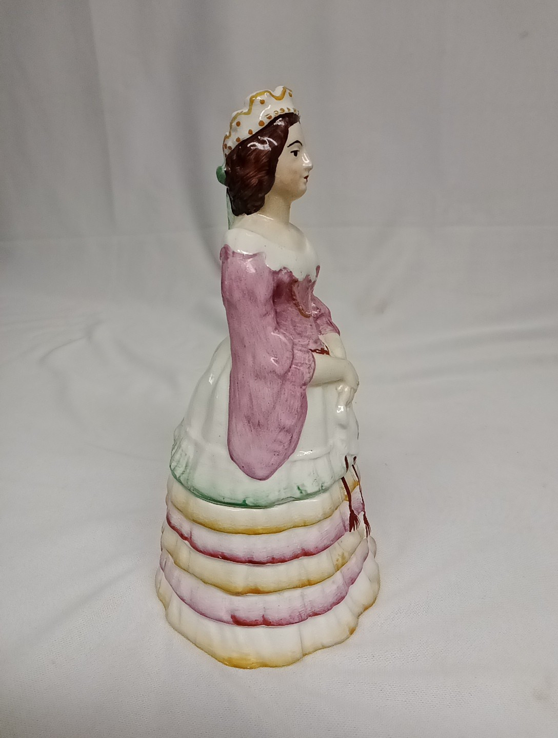 Antique c1890 Old Staffordshire Ware Queen Victoria Made in England 7″