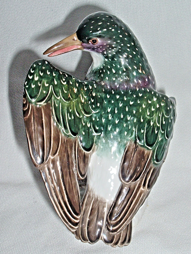 19th-C *MEISSEN Porcelain Figurine *STARLING BIRD 5 7/8″ #974 *First Quality