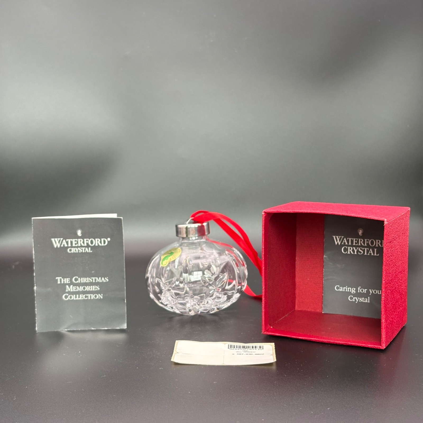 Waterford Crystal 1995 4th Edition Ball Christmas Tree Ornament In Box