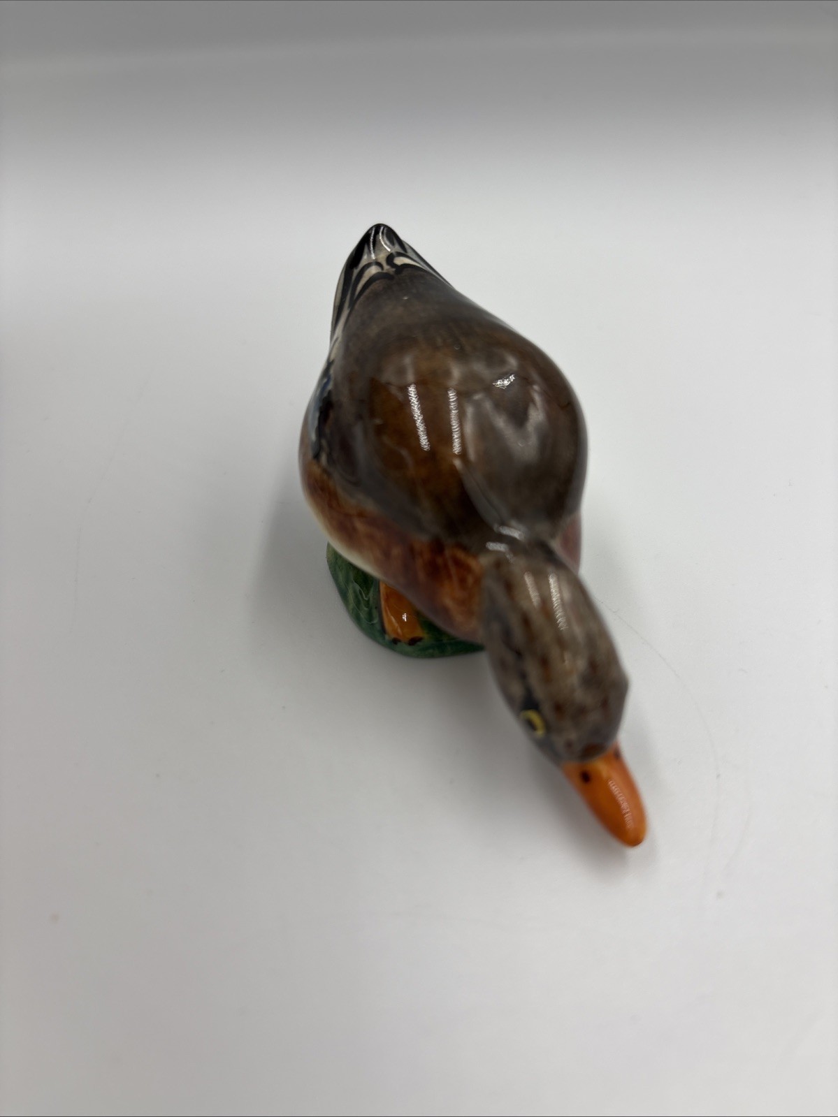 Gort USA Company Mallard Duck Bird Bone China Figurine Signed 59B 3” Long