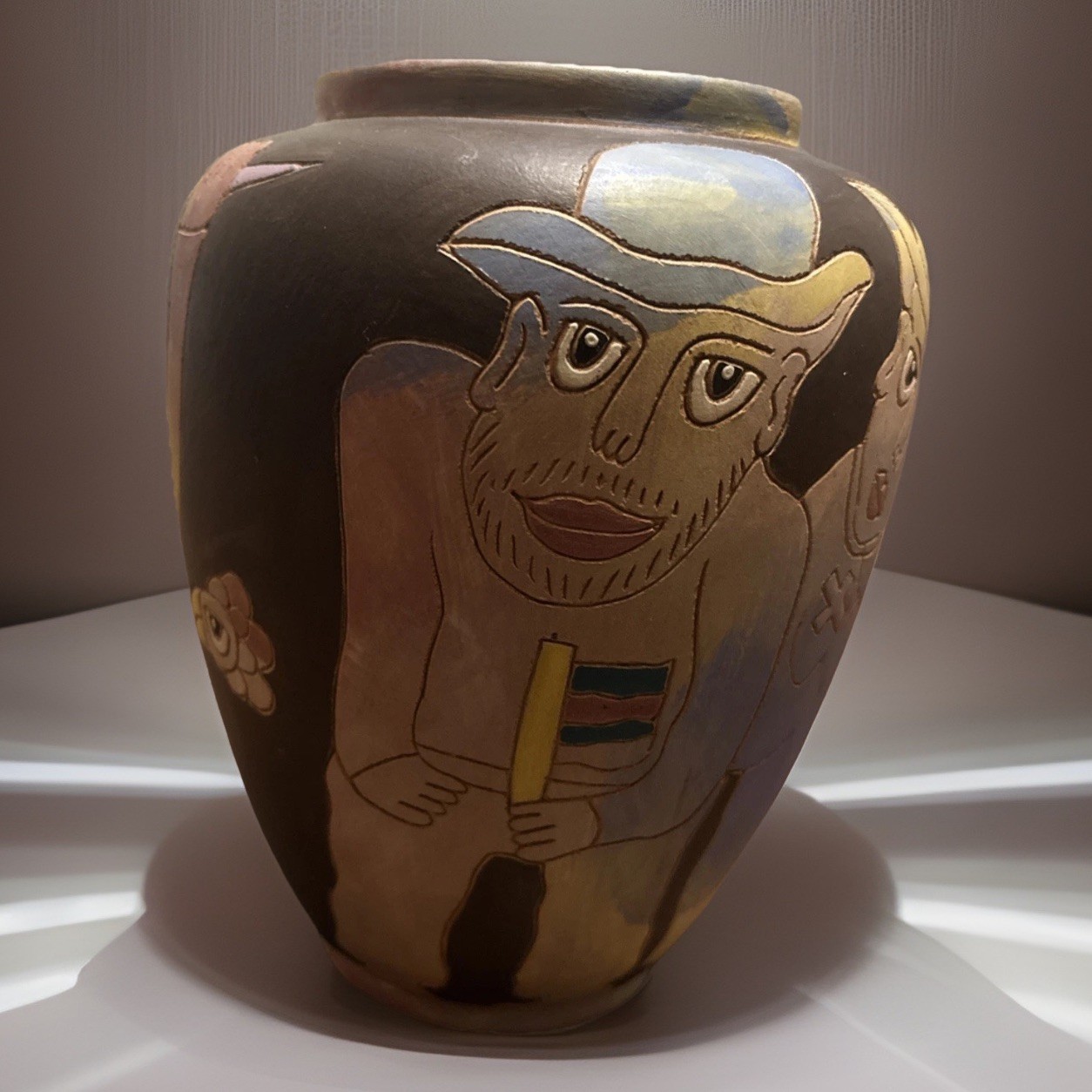 Washington Ledesma Hand-Painted Pottery Vase Limited Edition 1st out of only 25