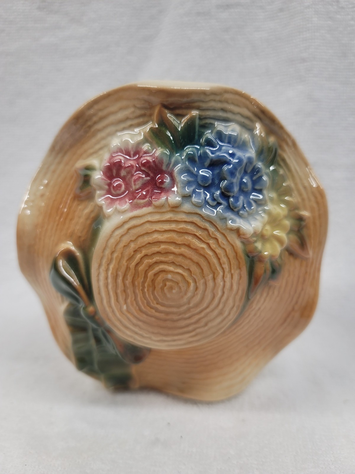 5 1/2″ SMALL HAT WALLPOCKET PLANTER BY ROYAL COPLEY, ROYAL WINDSOR, SPAULDING