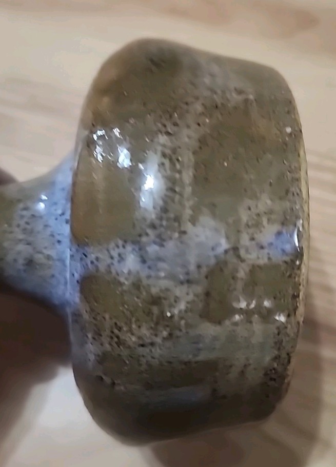 Vintage Drip Glazed Pottery Bud Vase Hand-Thrown and Signed Diane ’78, 5.25in
