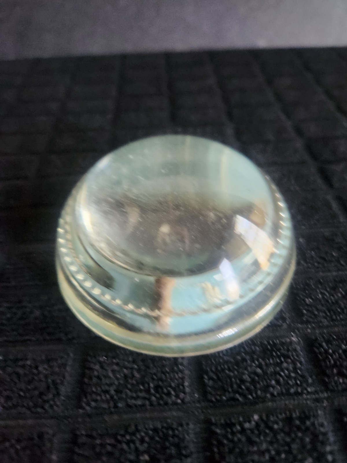 Vintage Clear Glass Paperweight Featuring 2 Seagulls