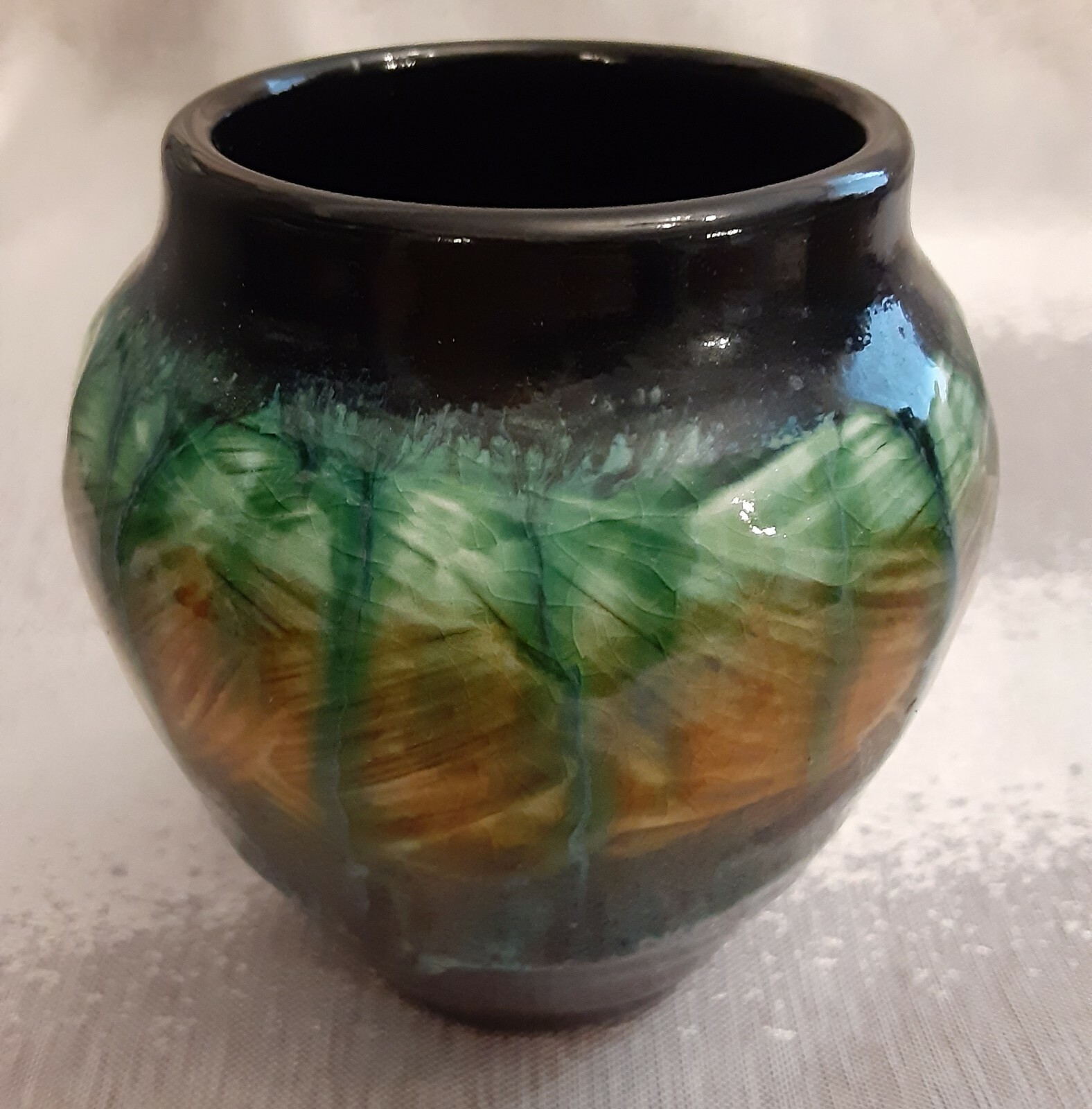 Miles Stearn Pottery Vase Dated ’06 and Signed 3.50″