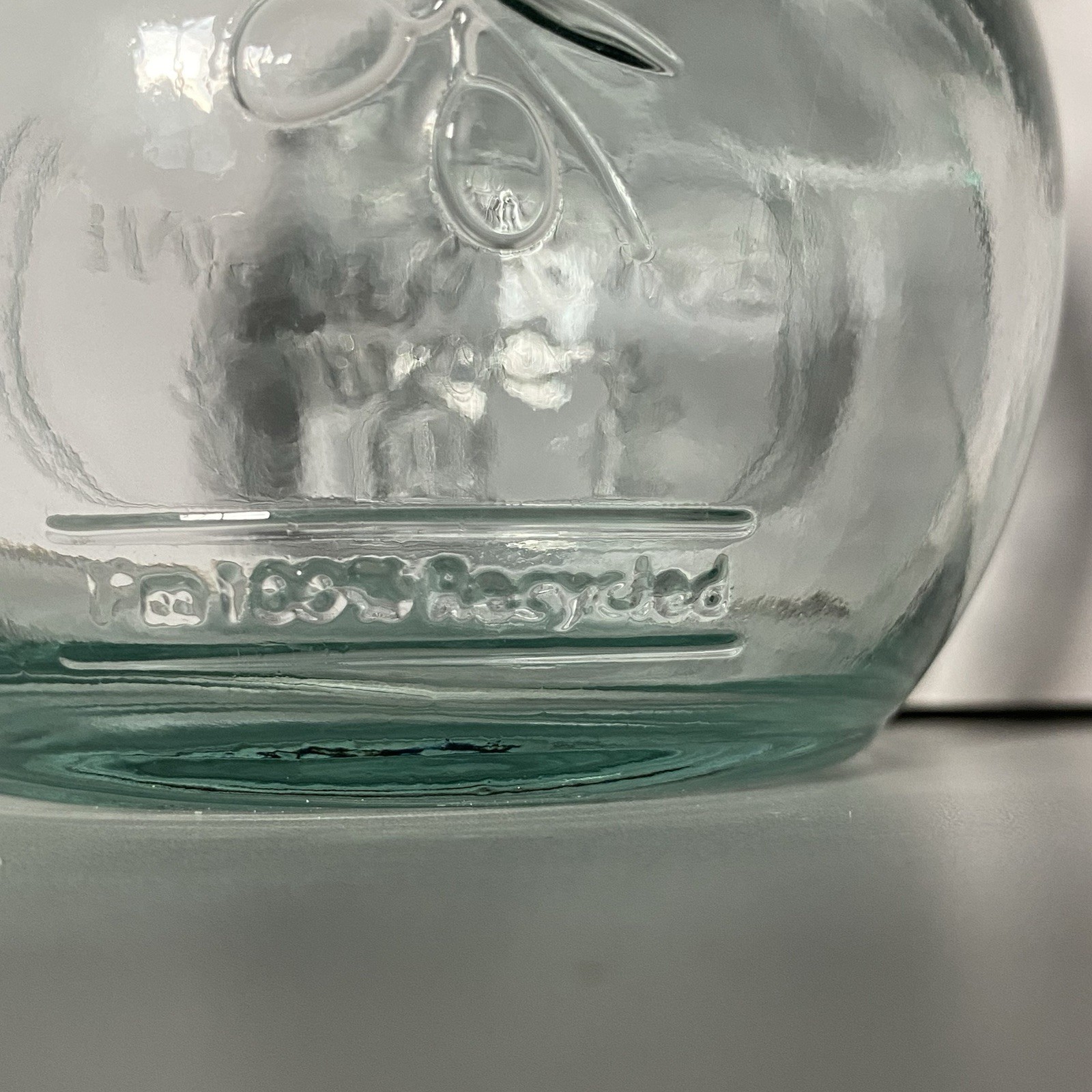 Vidrios San Miguel Glass 100% Authentic Recycled Glass Oil / Vinegar Bottle EUC