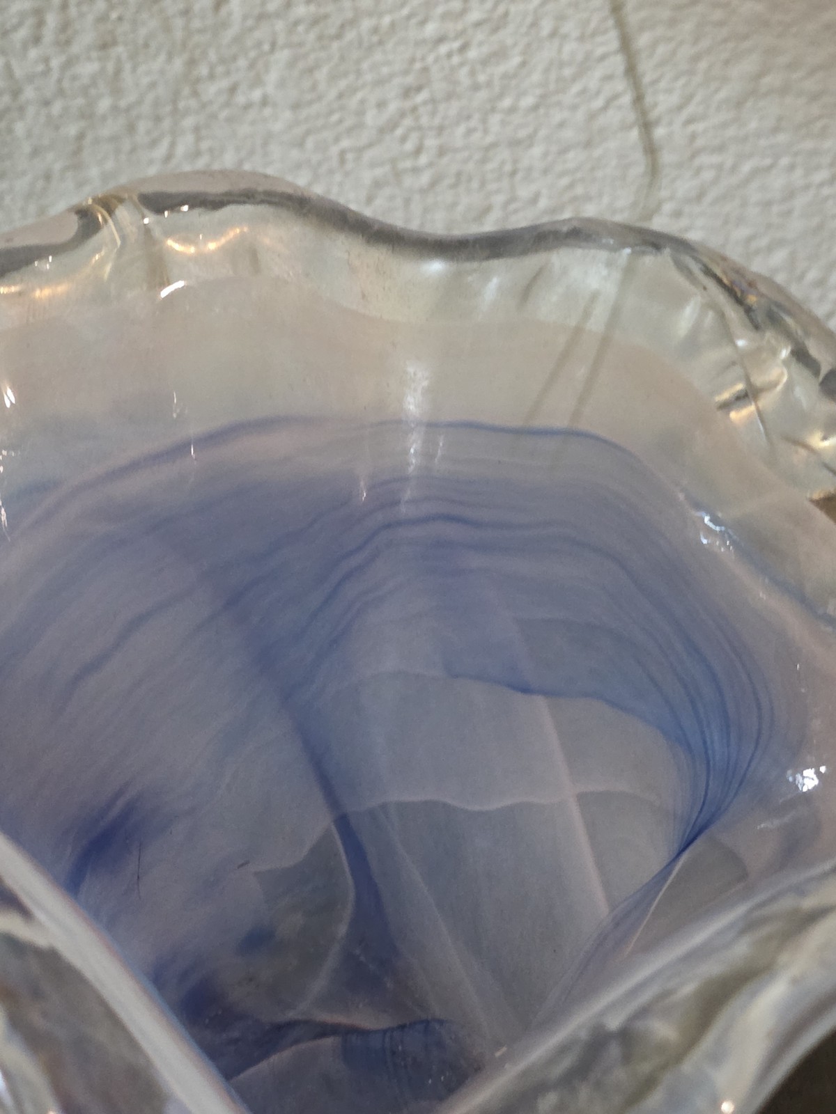 Lavorazione Murano Bud Vase Rainbow Swirl Green/Blue/Pink 2.25″L x 2.25″W x 8″H