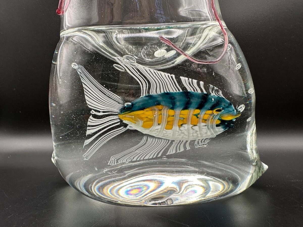Blown Glass “Fish Bag”