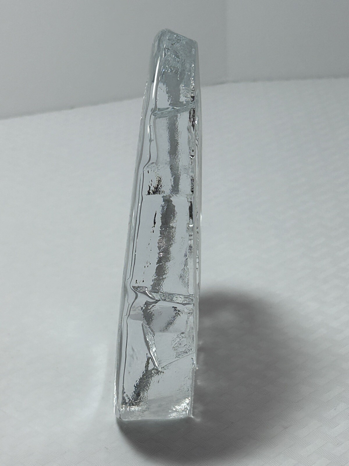 Nybro Sweden Crystal Etched, Female Golfer 6.5” Inches Tall Paper Weight