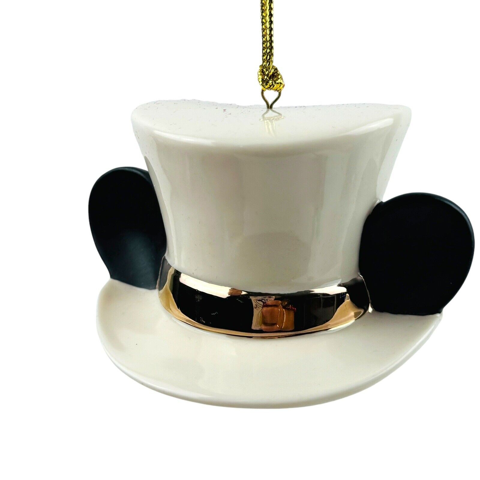 Lenox Disney Groom Mickey Mouse Ears Top Hat Ornament Wedding 1st Christmas NIB