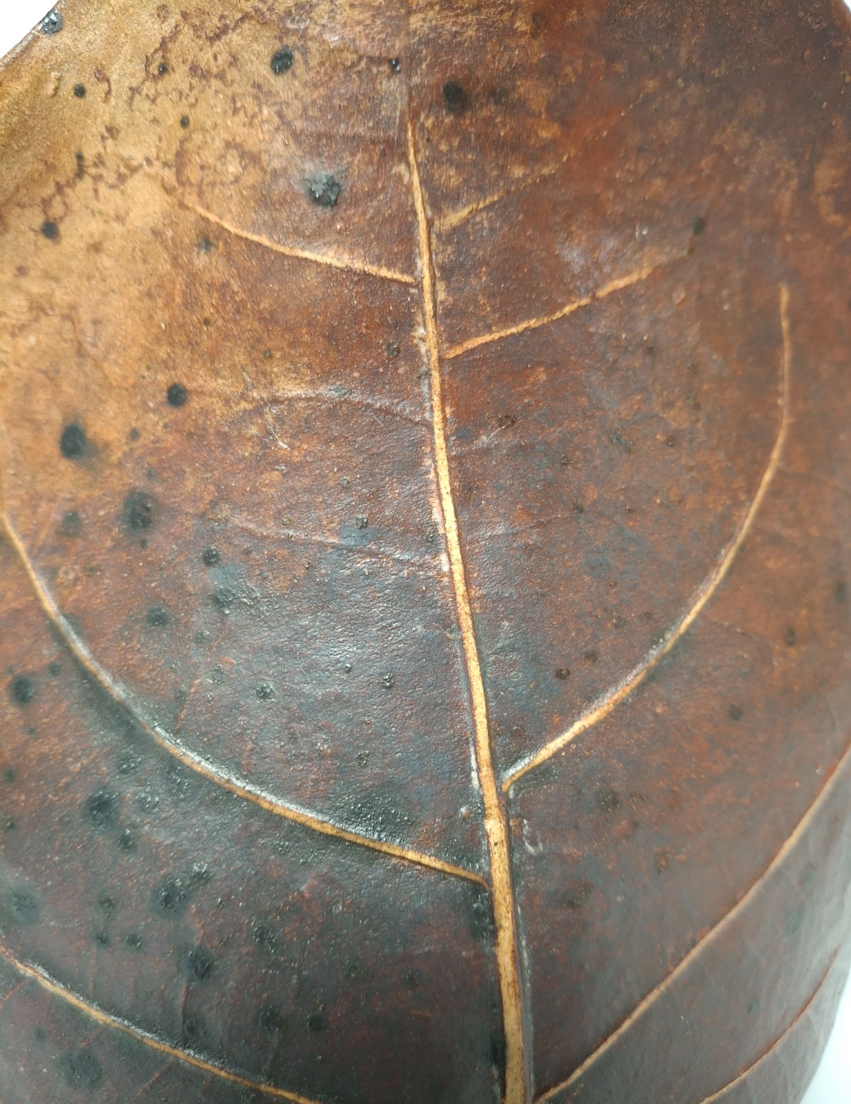 St. Martin Pottery Leaf‑Form Planter • Sculptural Organic vessel • Hand‑Built
