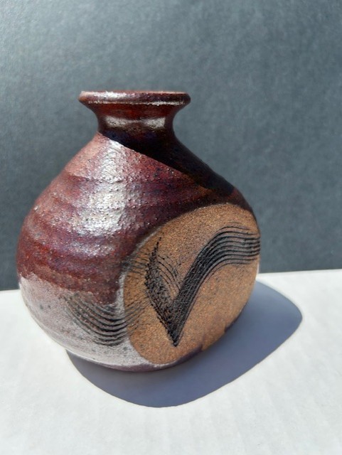 Handmade Brutalist Style Pottery Vase