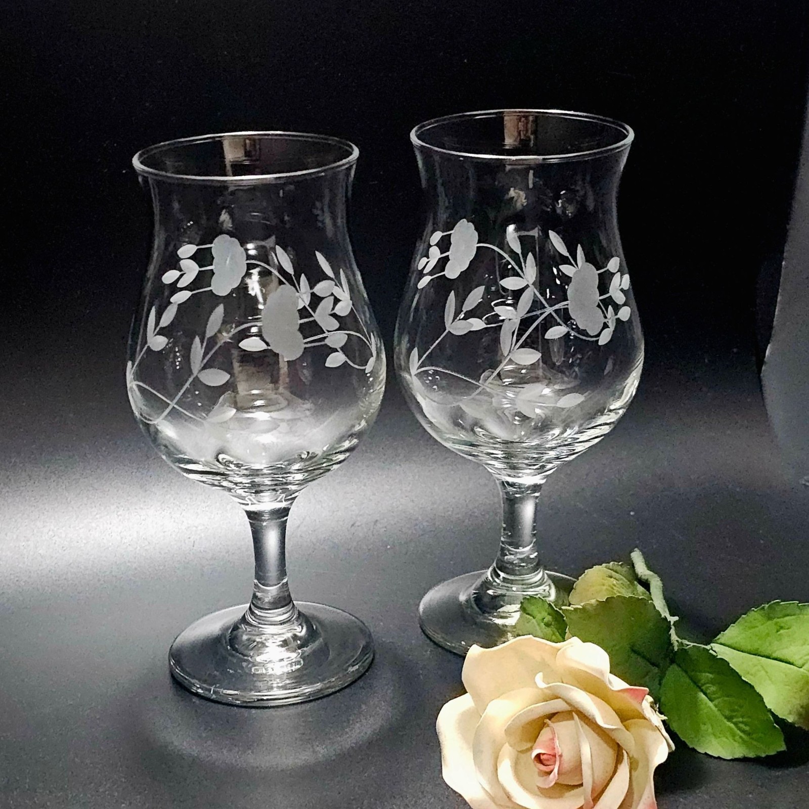 2 Princess House Heritage Candleholder 7″ votive tealight vtg 1990s romantic cry