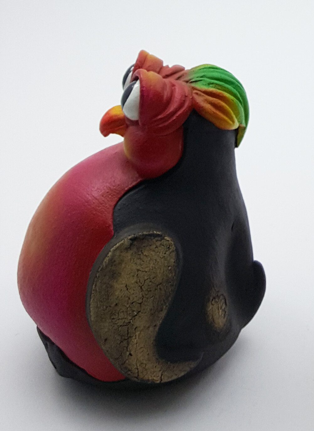 Storybook Fairy Tale Pottery Bird Sculpture Figurine