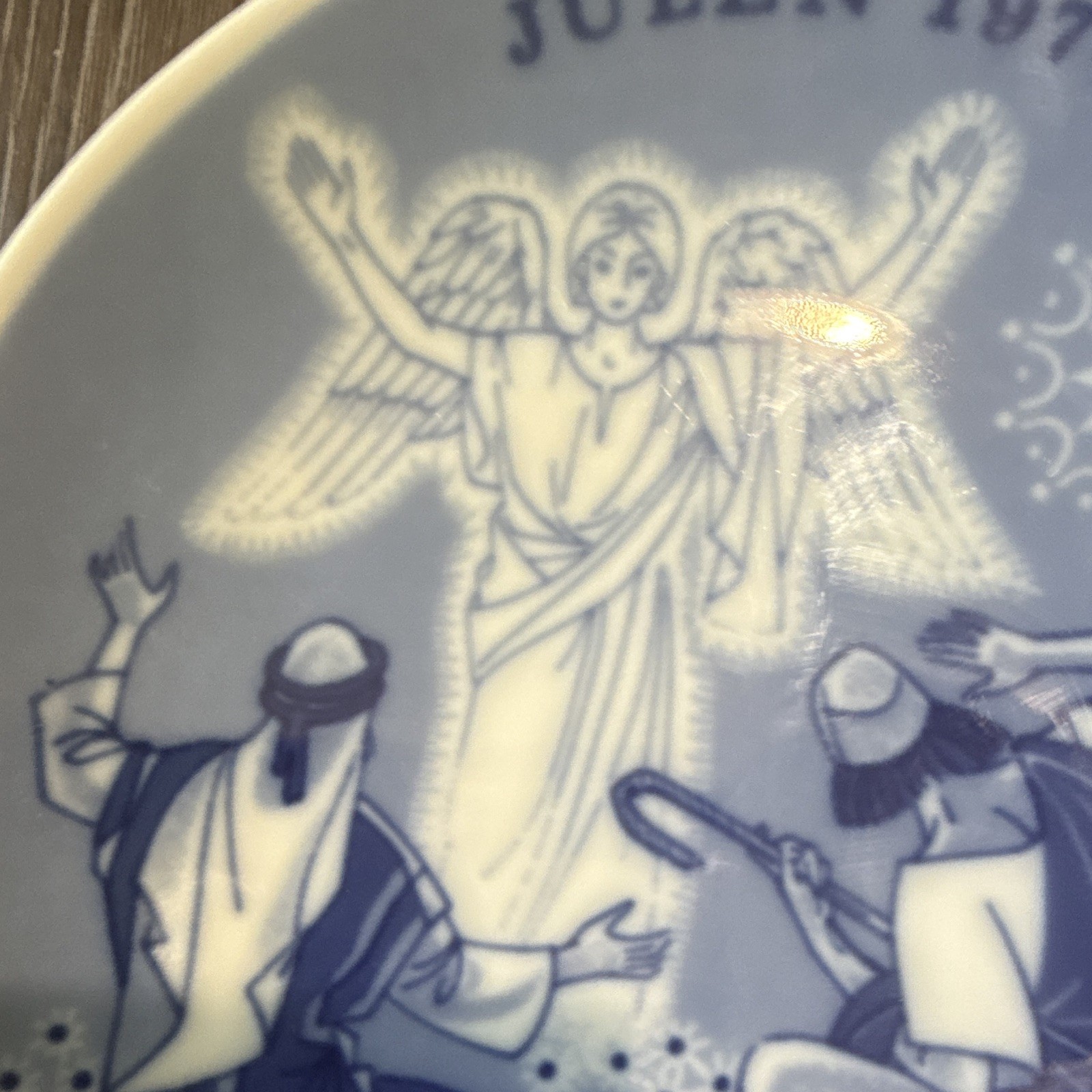 Porsgrunds Porselænsfabrik Collector Plate 1974 The Shepherds 7 in Norway