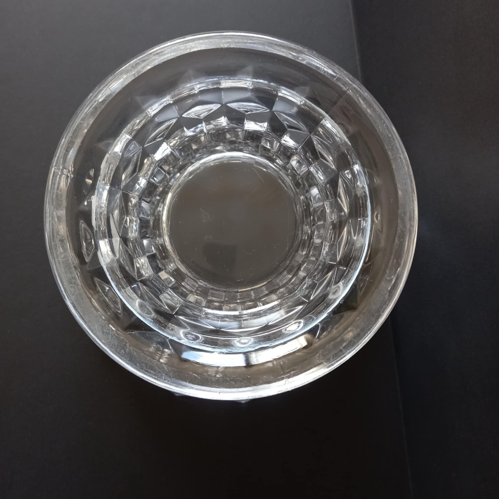 Fostoria American 9.5×7″ Tall FLARED SWUNG VASE Antique Clear Cubist Mid Century
