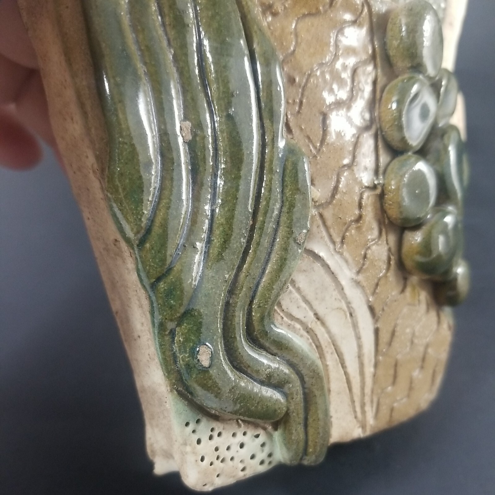 Saguaro Cactus Design 6″ Vase Wall Pocket Southwestern Handmade Clay Sculpture