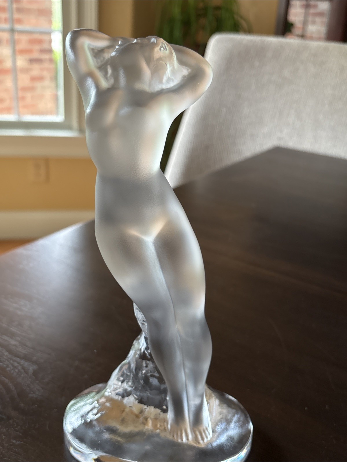 Lalique Nude Dancer Crystal Glass Figurine of Woman (“Danseuse) France-MINT