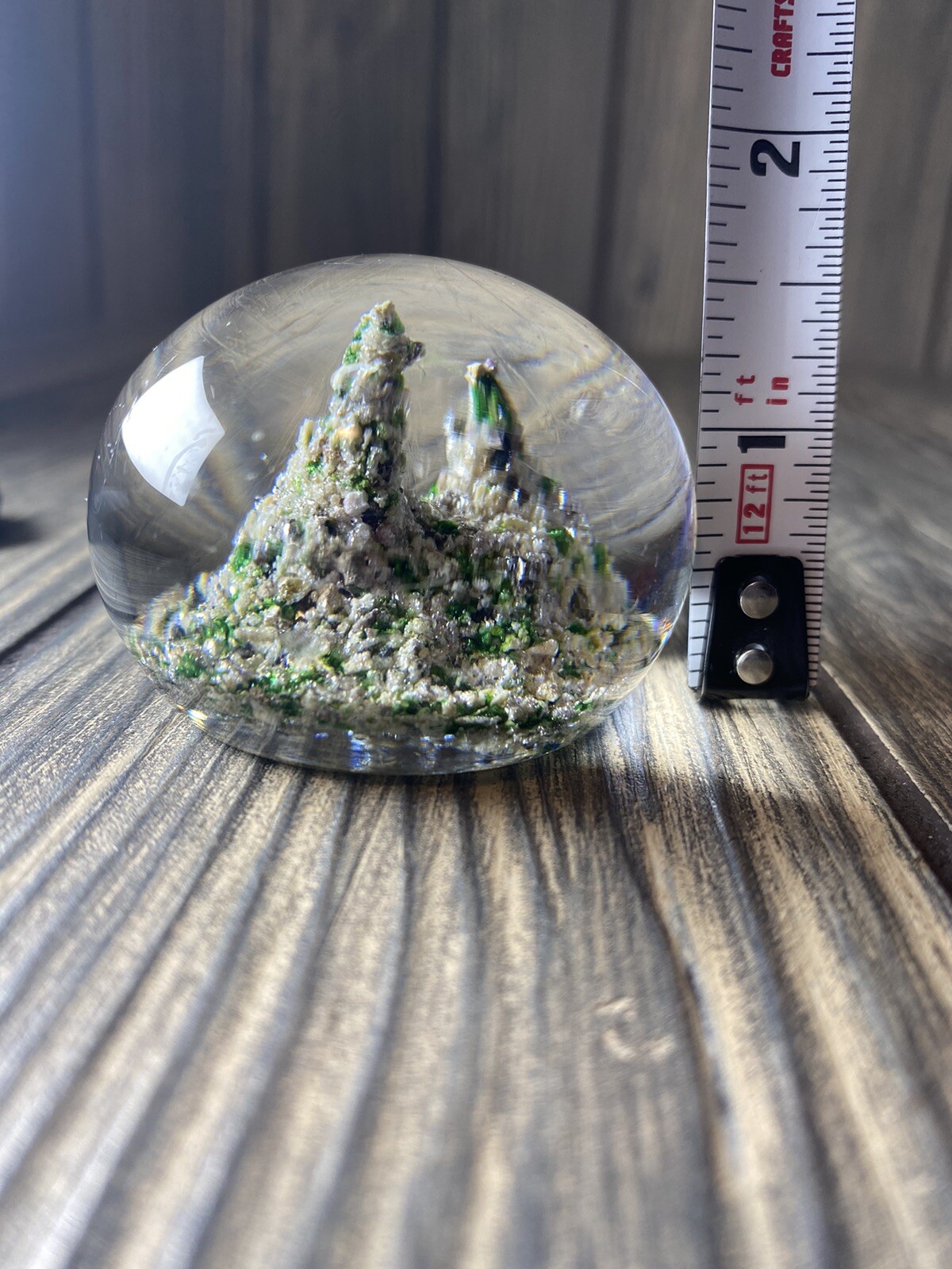 Antique Baccarat Sand Dunes Paper Weight 19th. c 2 Peaks 1.5” France 7oz. Rare