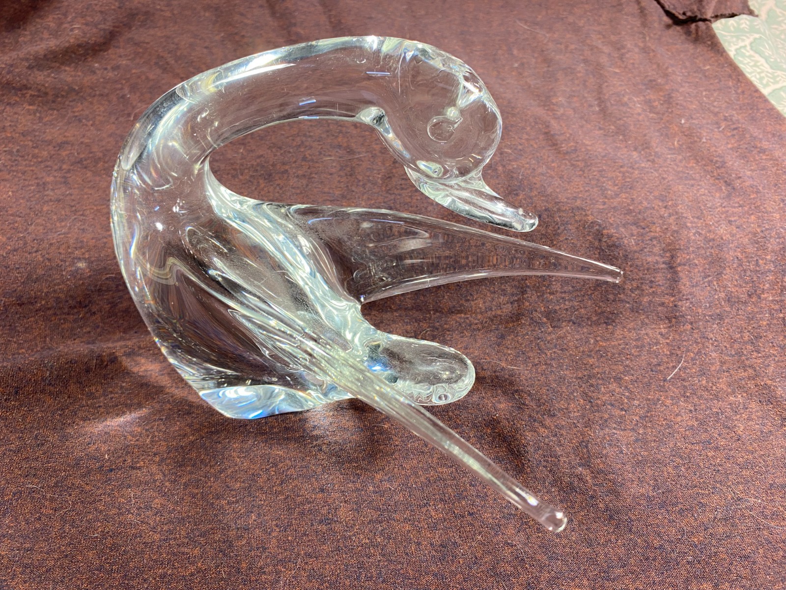 V. Nason & C. Murano Italy Glass Duck Bird Figurine Sculpture