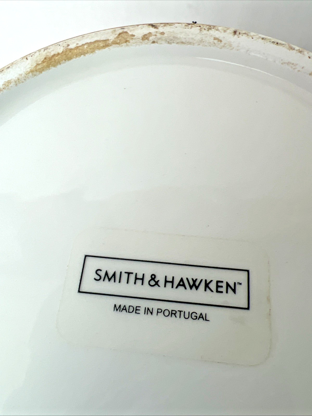 Vintage Smith & Hawken 6.25” x 6.5” Cream White Pottery Cache Pot Planter Vase