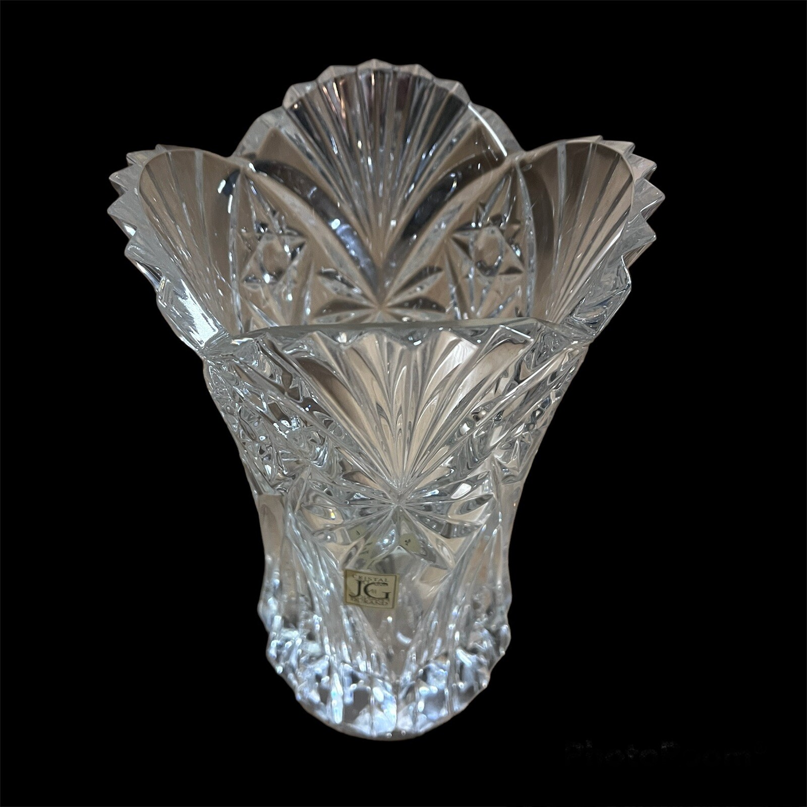 Vtg Crystal 8 3/4” J.G. Durand Vincennes 24% Lead Cristal Vase Made in France