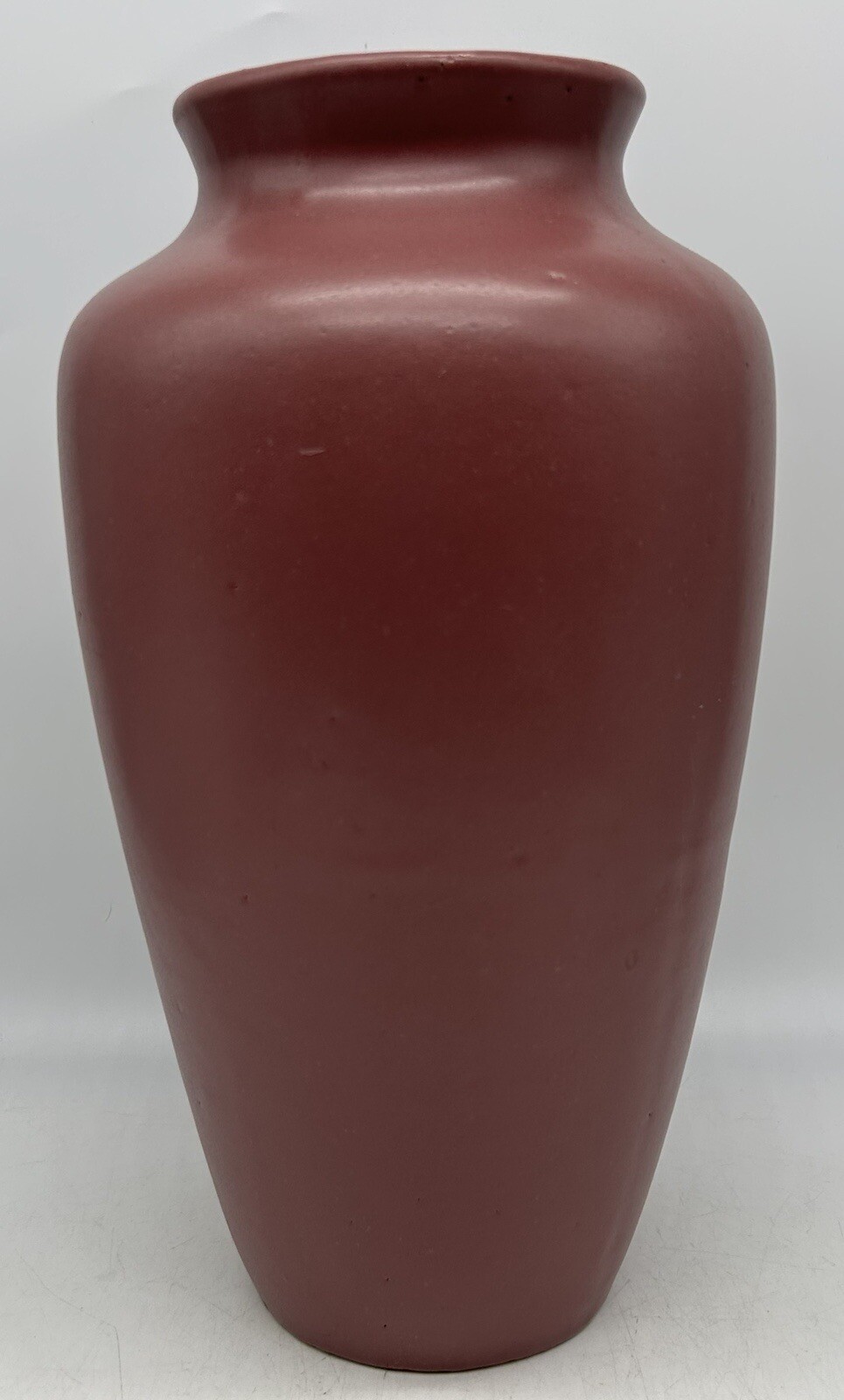 Zanesville Matte Mauve Pink Vase, 37, 11 1/2″, Vintage