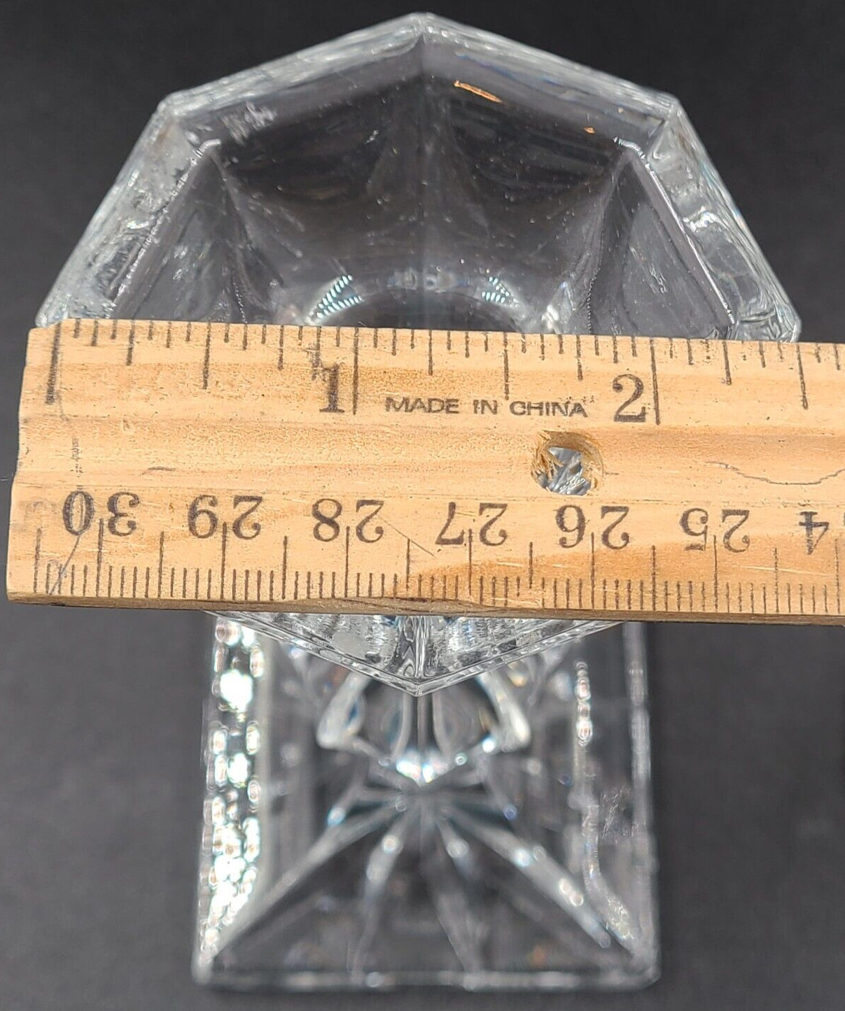 Royal Limited Handcut Crystal Czech Set of 3 Tiered Candlestick Holders
