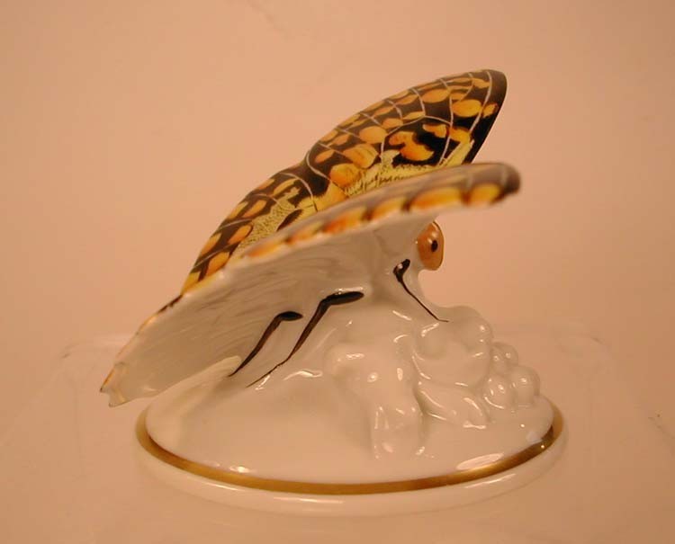 Gorgeous ROSENTHAL Porcelain Beautiful Gold Black Butterfly – See MINI of Repair