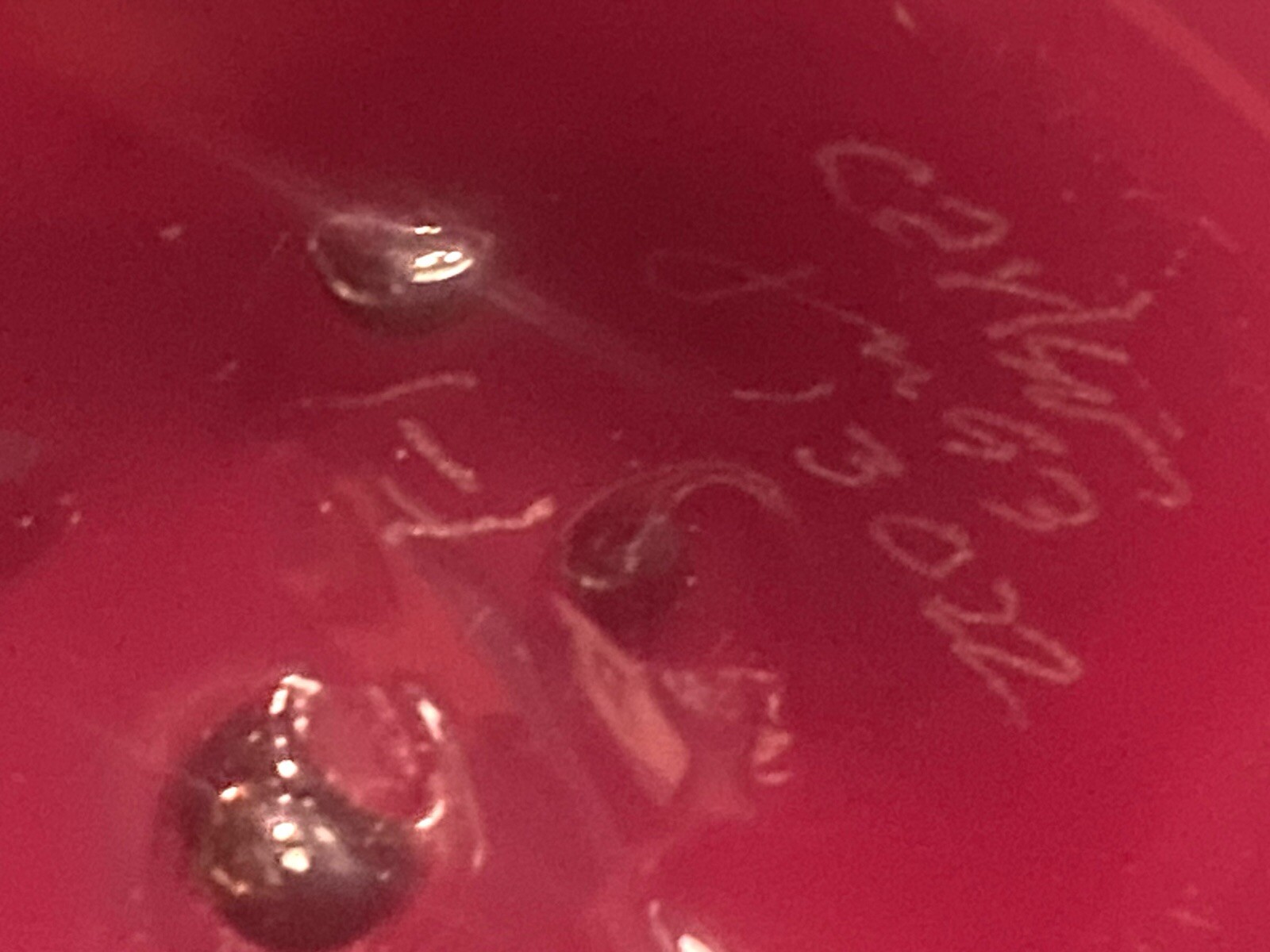 DONALD CARLSON SIGNED Art Glass VASE Hand-blown Cherry Red Gold 7.5″ Urn EUC