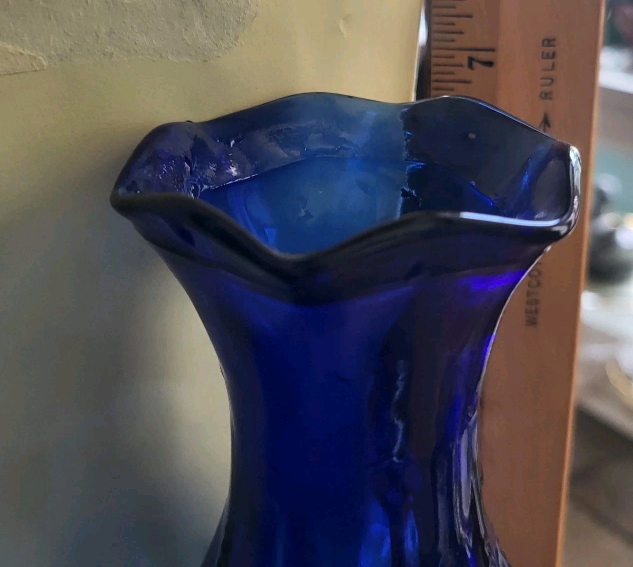 Lot of 13 Blue Some Colbolt Blue Bottles & Vases with No Lids Some Vintage