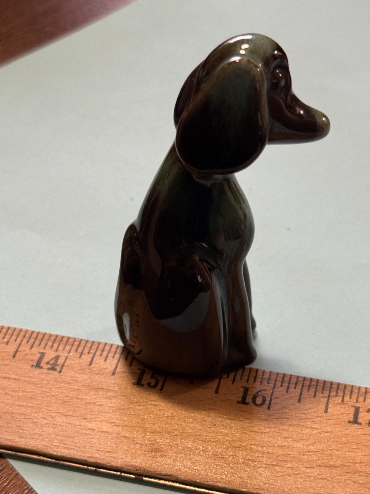 Vintage Blue Mountain Pottery (Canada) Dog Figurine (3.25″ Tall)