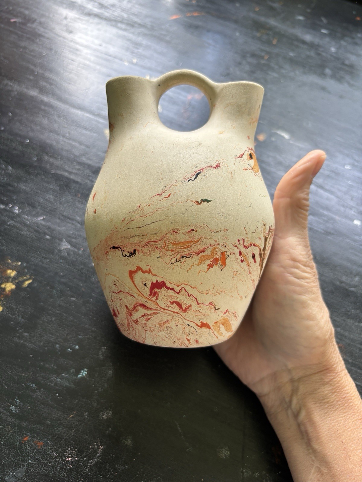 vintage nemadji pottery vase