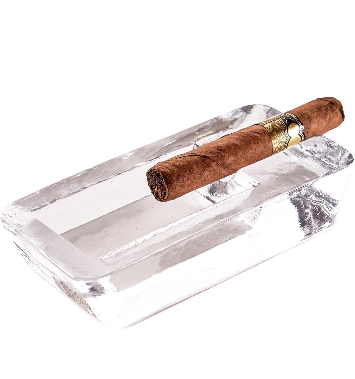 Cigar Ashtray Big Ashtrays for Cigarettes Large Heavy Glass Timeless Design
