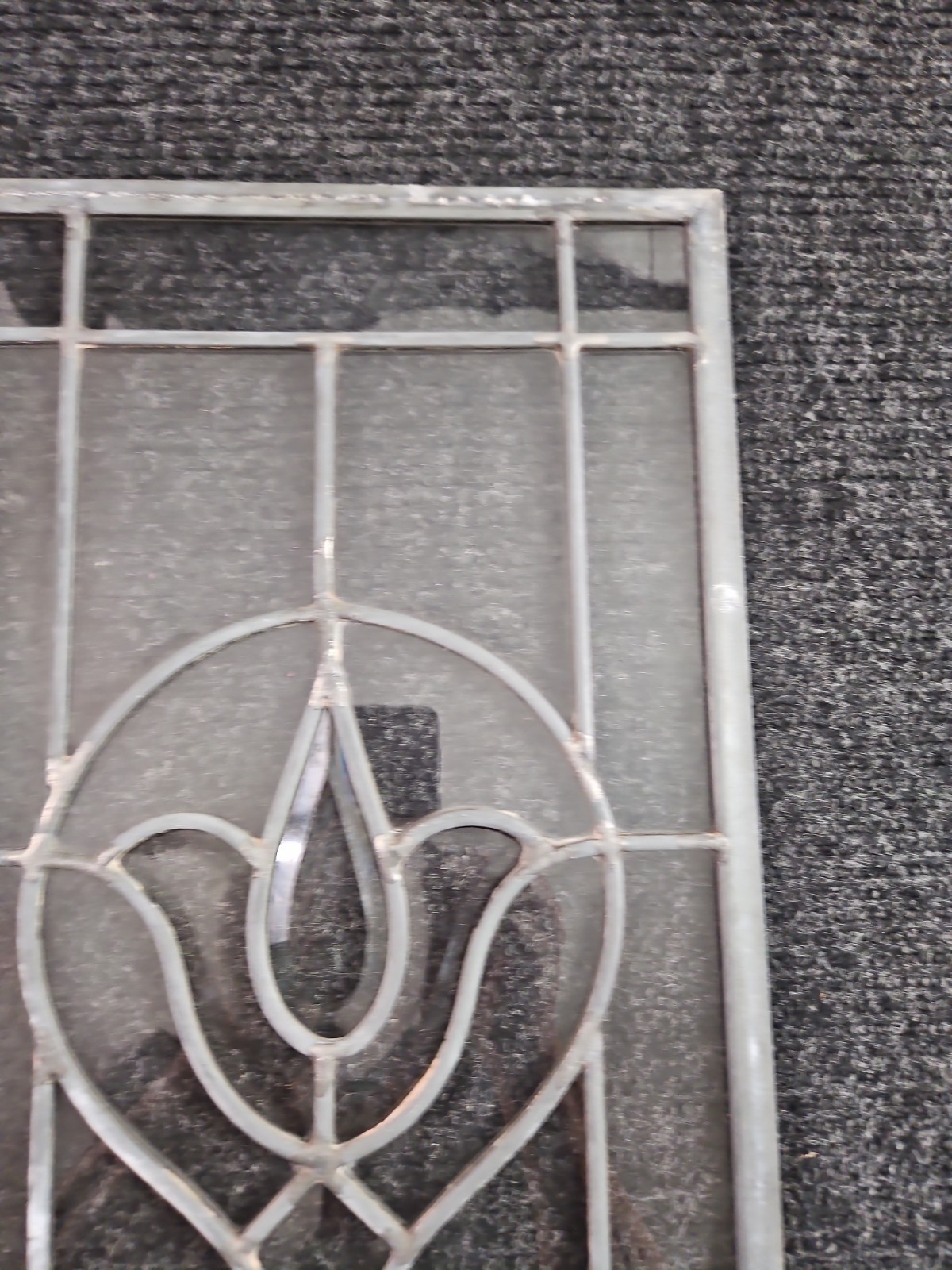 11.25″ x 18.75″ Handcrafted Stained Glass Tulip Panel Clear Beveled Window Panel