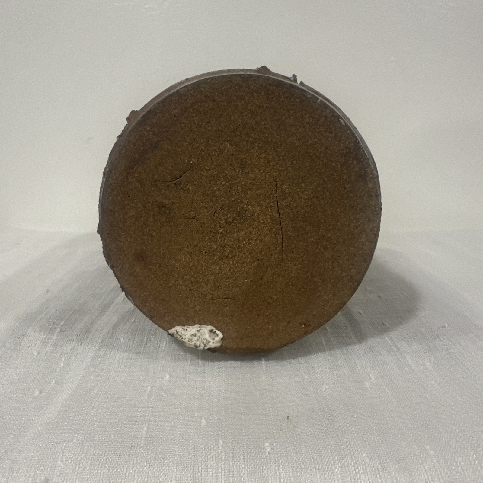 Vintage Stoneware Brutalist Textured Studio Pottery Vase 7.5″ H