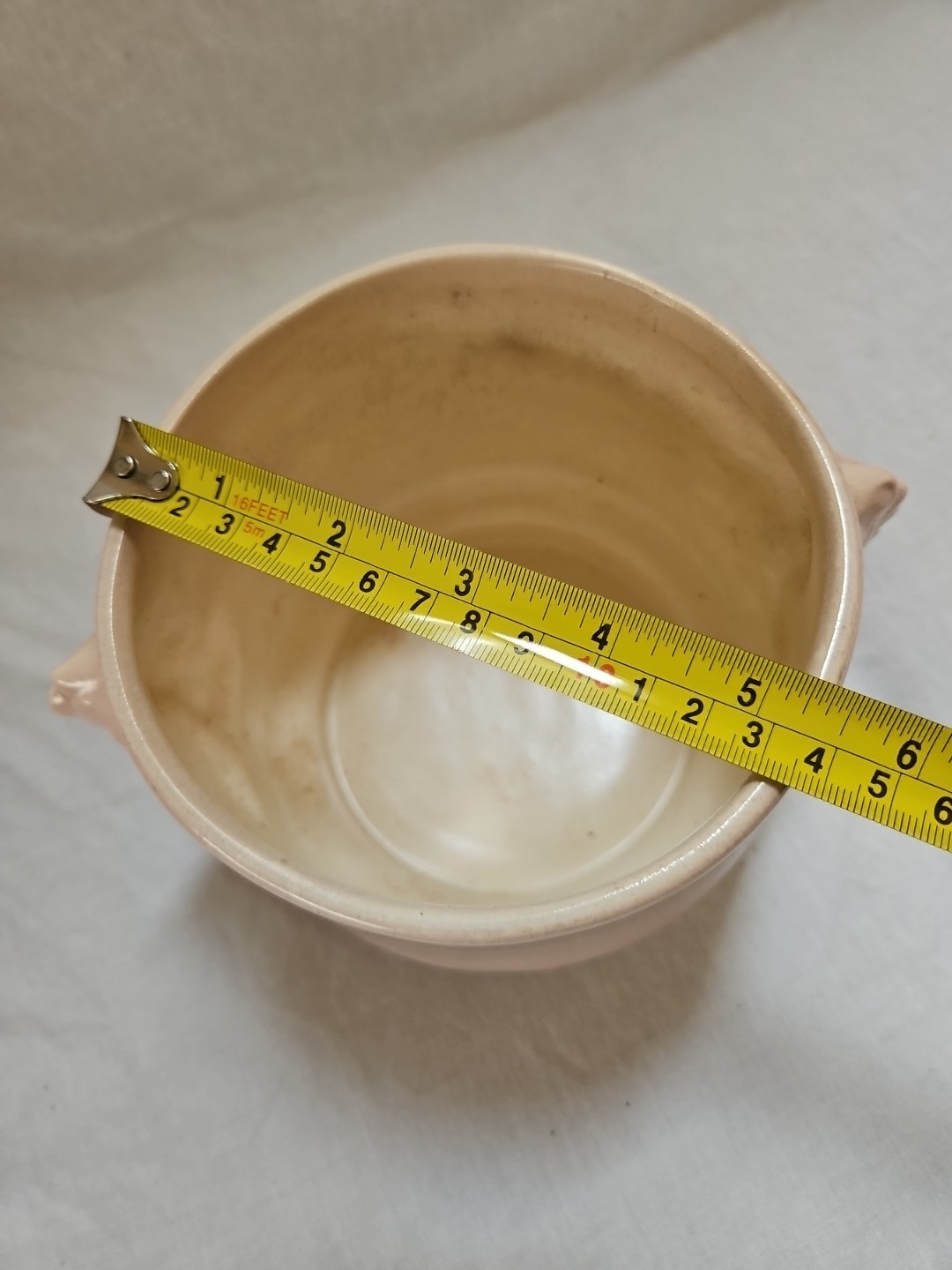 Redwing Pottery 1195 USA Light Pink Planter 5″ Diameter 4.5″ Tall