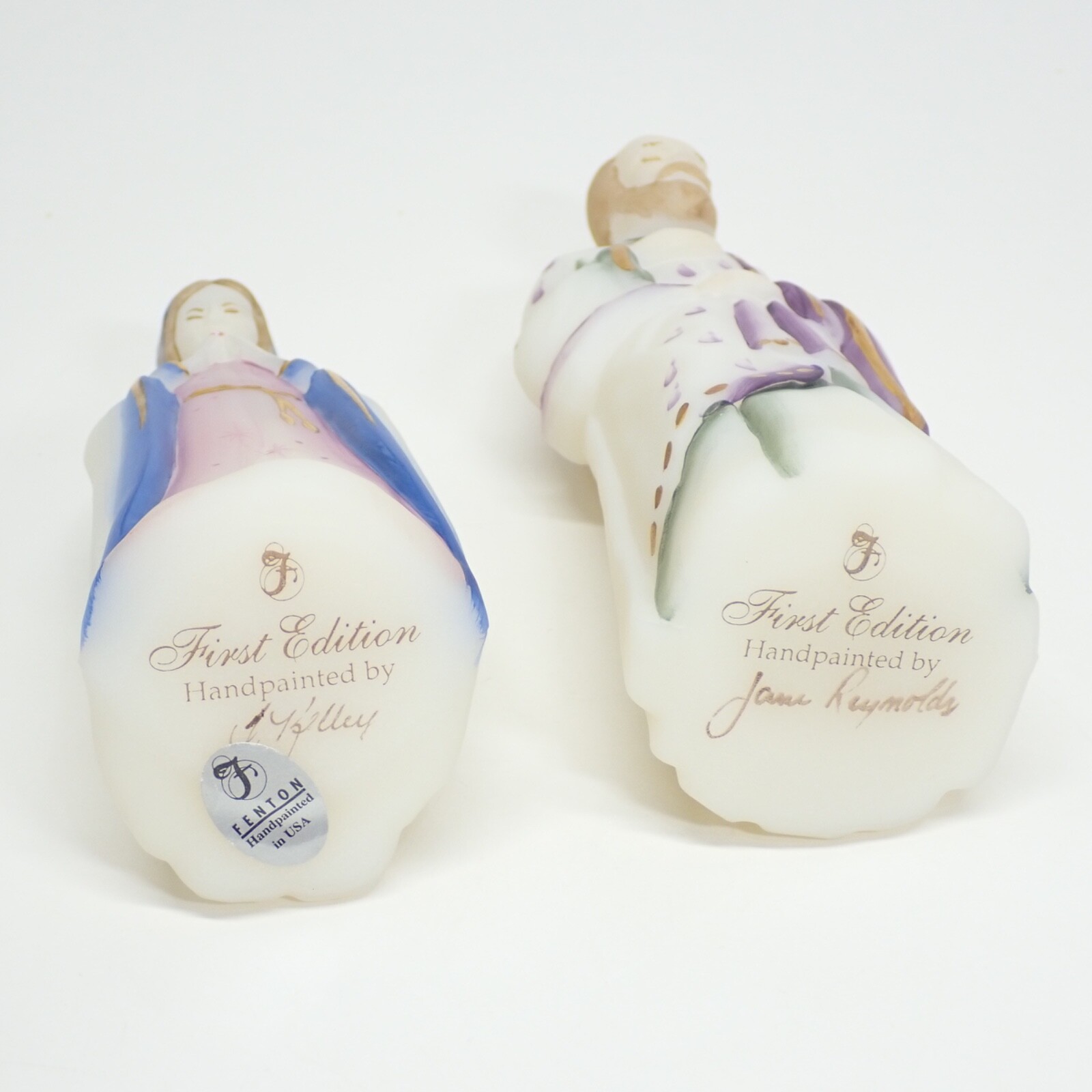 Fenton Glass 1997 Christmas Nativity Holy Family FIRST EDITION Painted/Signed