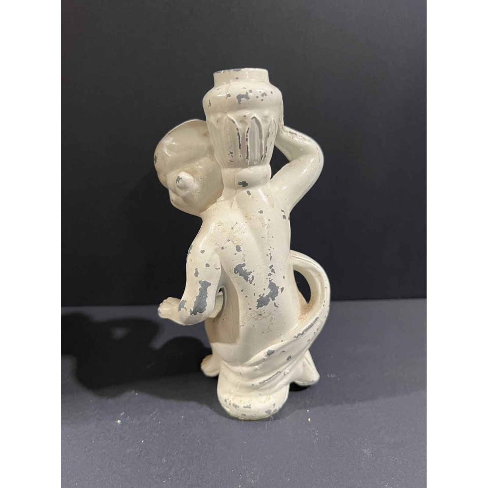 Antique Cast Iron Cherub Figure