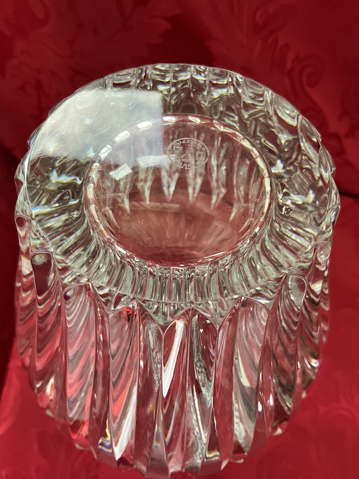 NEW FLAWLESS Exceptional BACCARAT France Art Glass GENEVIEVE Crystal FLOWER VASE