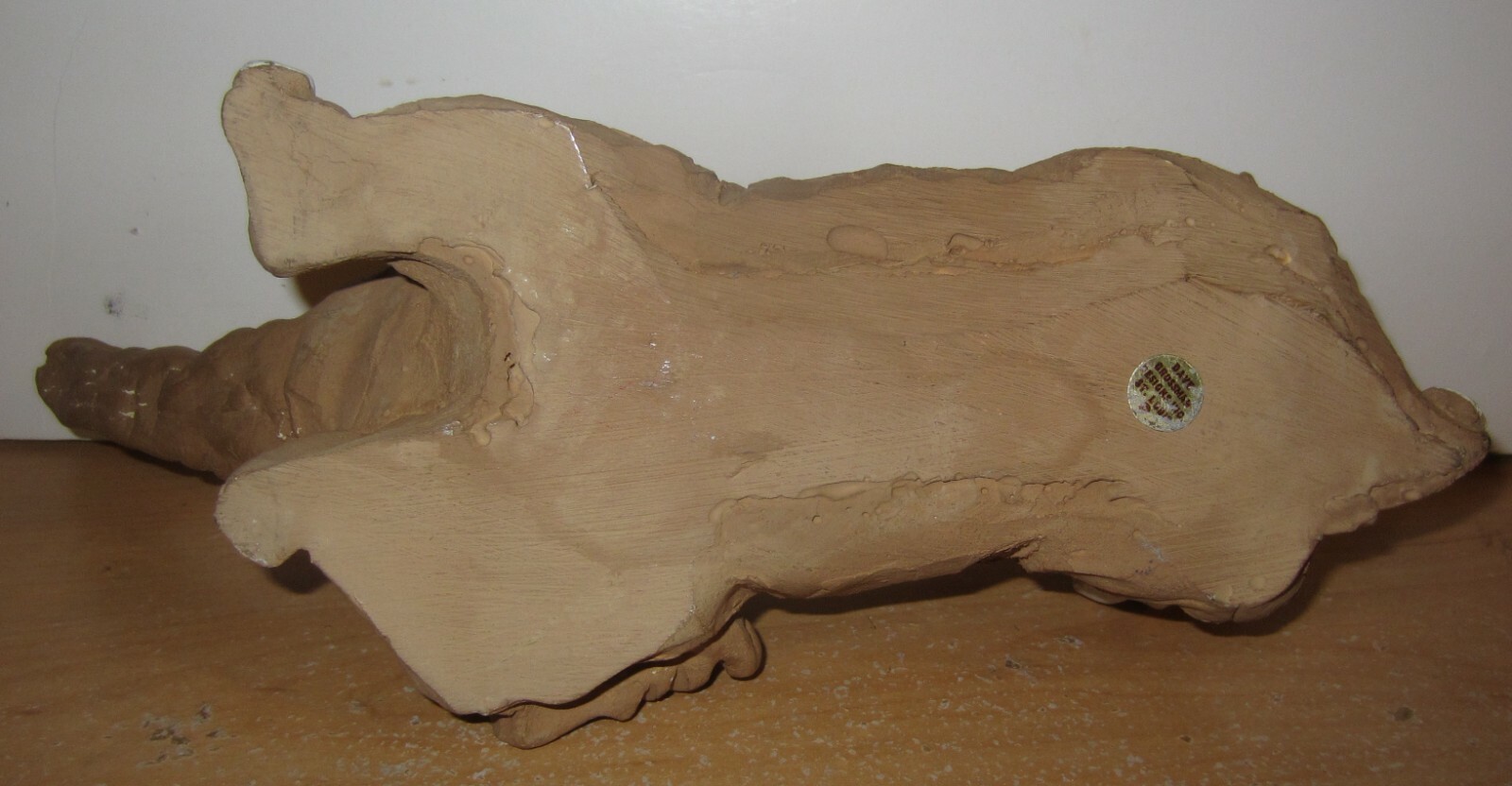 Vintage Elephant clay art sculpture Dave Grossman Designs