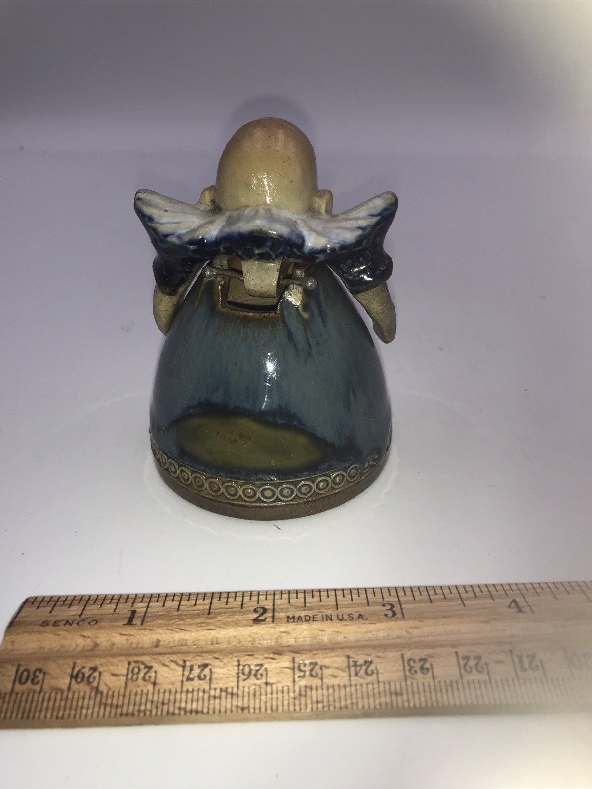 Royal Doulton Lambeth 6985 Suffragette Figural Stoneware Inkwell c1910 Harradine