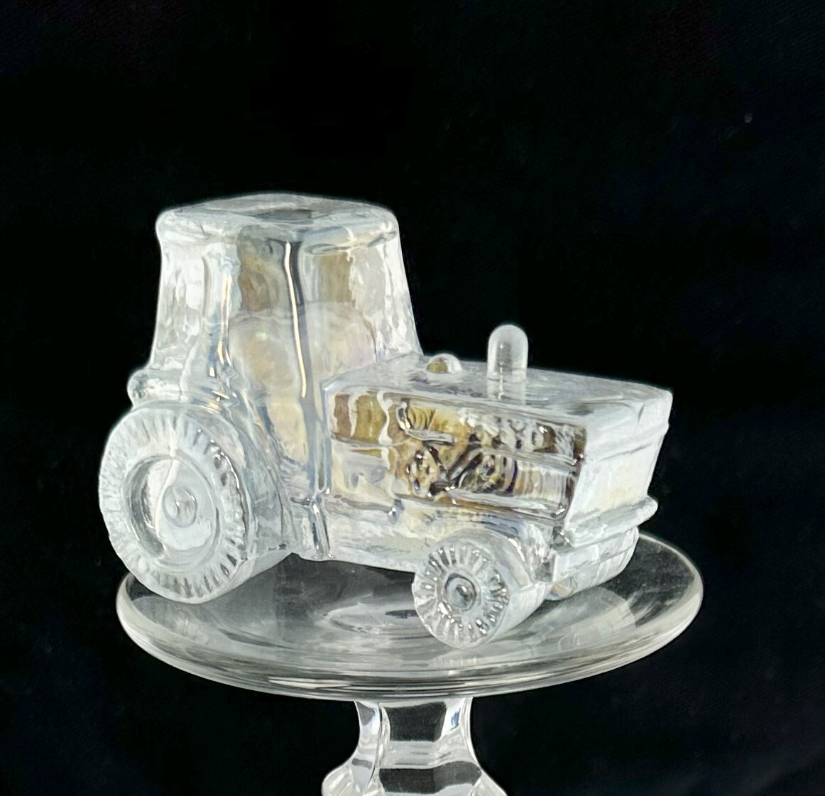 Boyd Glass Tractor Crystal Carnival