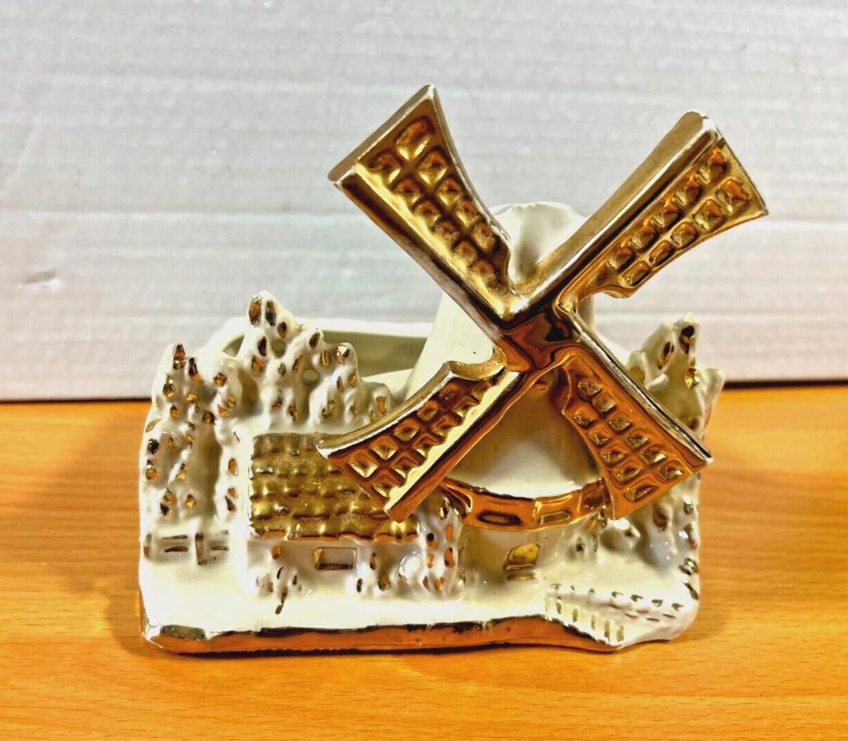 Vintage Shawnee USA Dutch Ceramic Wind Mill Planter Art Pottery