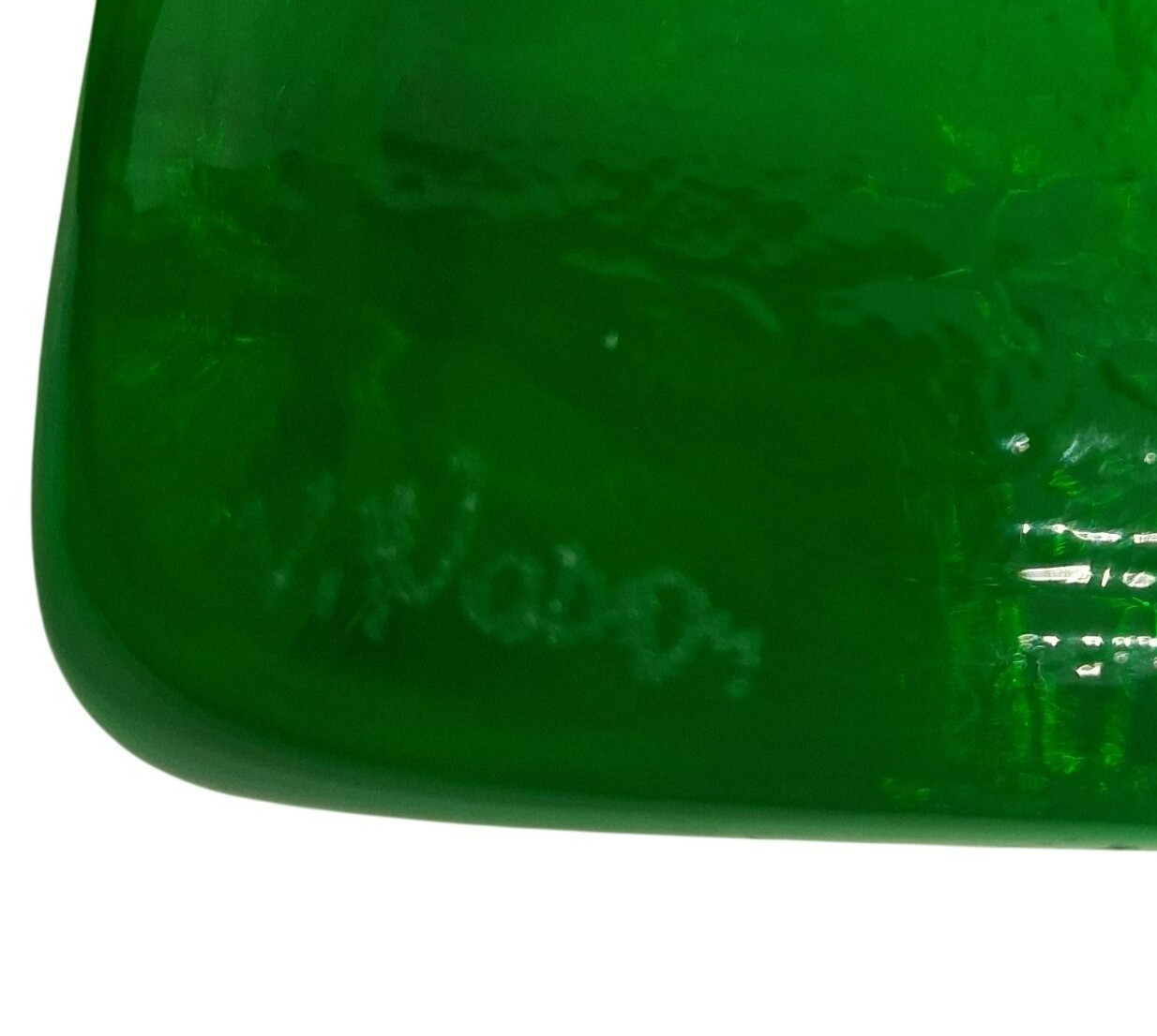 Rare V Nason Murano Glass House Paperweight Signed Green Vintage 3″x 2.5″x 2.5″