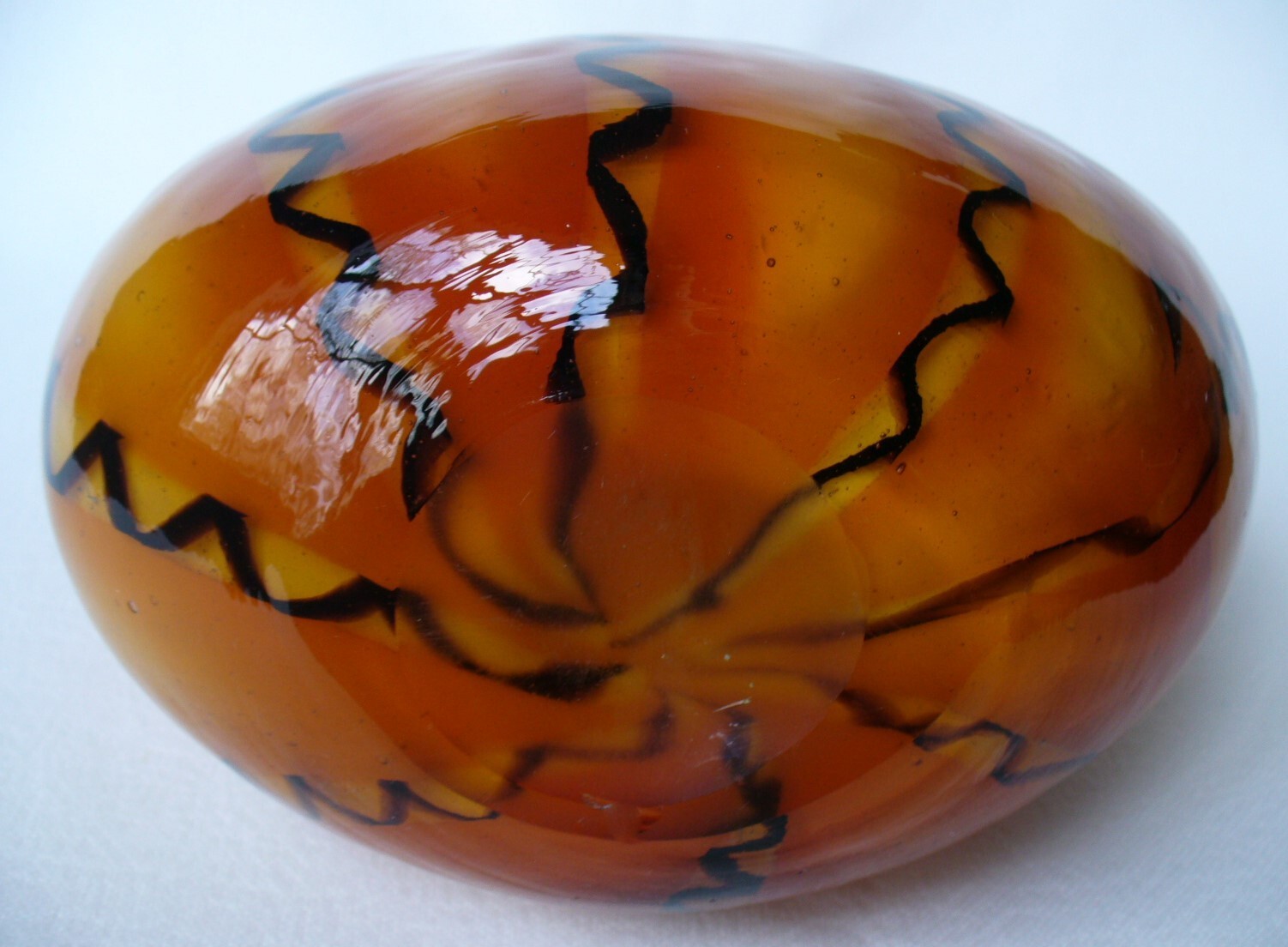 CASED~Art~GLASS~Block Crystal~DECORATIVE VASE~Handbag~HAND BLOWN~10.5″x6.2″